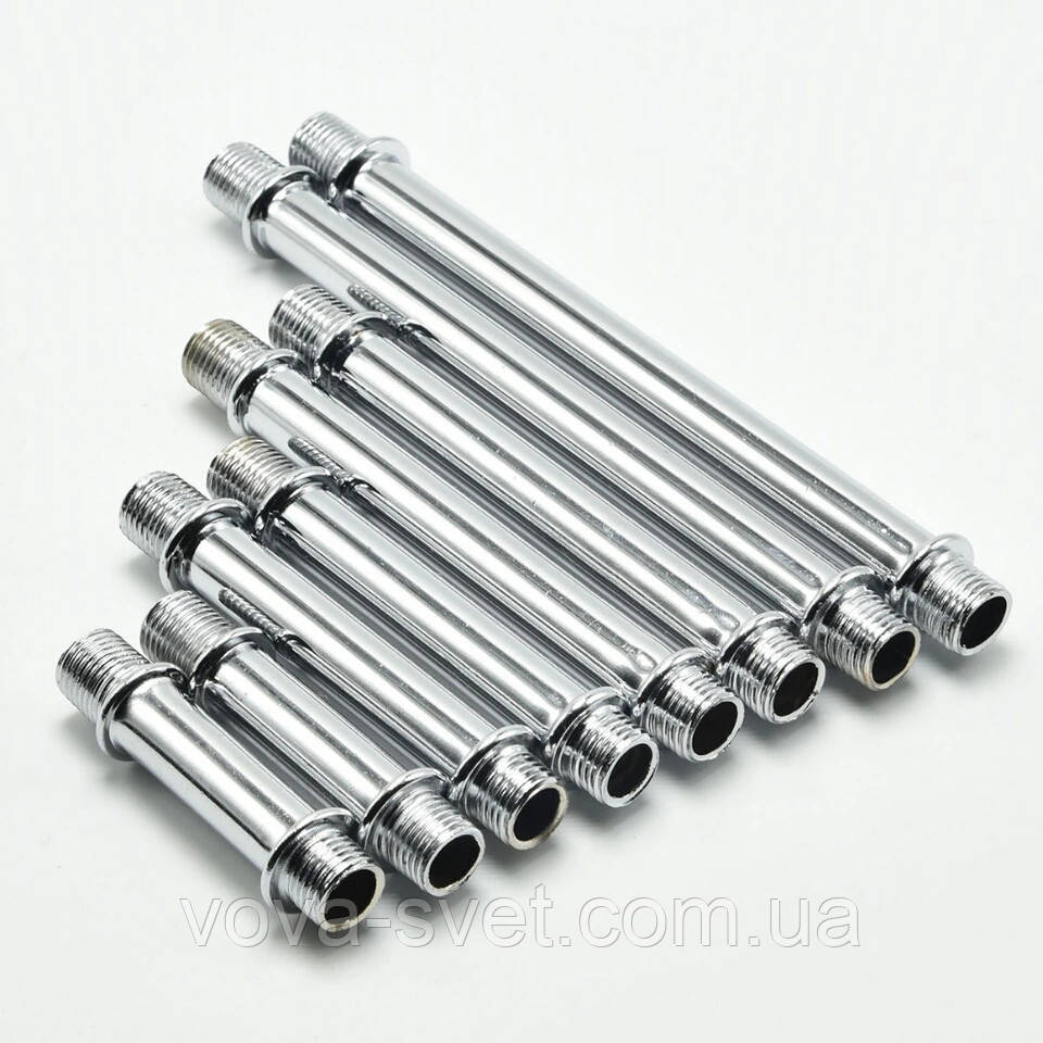 Трубка з різзю м10 і упорним фланцем (Chrome) (різна довжина)