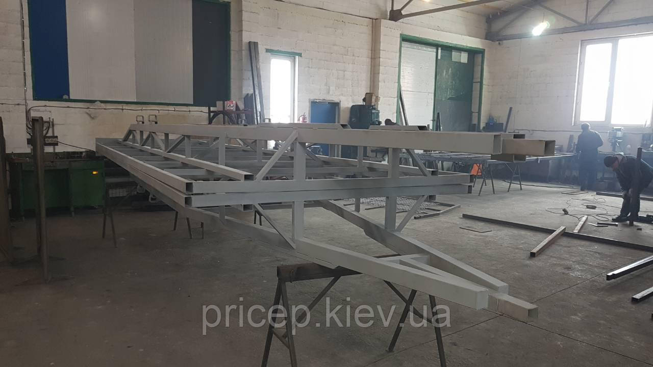 Рама (каркас) на причіп майданчик 6 м х 2 м.