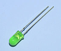 Светодиод d5мм зеленый диффузный окрашенный 20mCd 5AYG4HD CPM