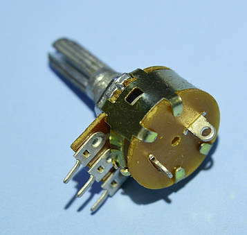 Резистор змінний з вимикачем 3pin R16В B100K-20KQ Китай