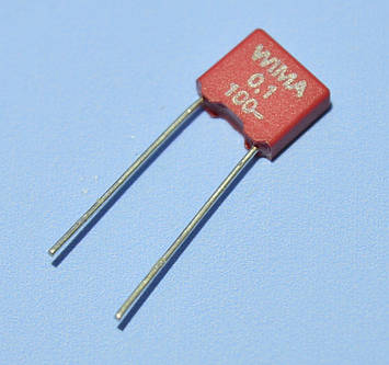 Конденсатор 0.1µF (100nF) 100V, MKT 5% прямокутний, WIMA