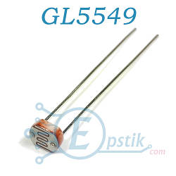 GL5549, фоторезистор, 100-200 кОм
