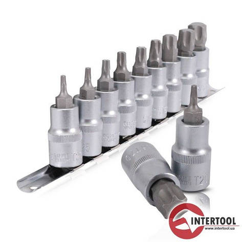 Набір TORX Intertool HT-1849 1/2 9 од., фото 1