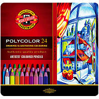 Карандаши цветные Koh-i-noor Polycolor 24цв в метал.пенале (3824024002PL)