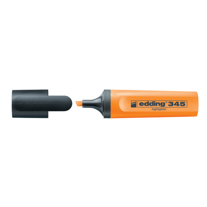 Маркер текстовыделитель Highlighter Edding 2-5 мм скошений помаранчевий e-345/09