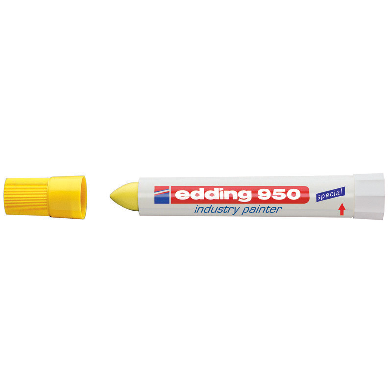 Маркер лаковый промышленный Industry Paint Edding 10 мм желтый e-950/05 - фото 1 - id-p108735516
