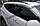 Дефлектори вікон із хром молдингом (вітровики) Hyundai Santa Fe 2012-2018 (Fly), фото 3