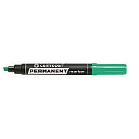 Маркер перманентный Permanent Centropen 1-4.6 мм скошенный зелен 8576/04