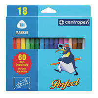 Фломастери Centropen 18 кольорів Perfect 2510/18