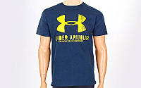 Футболка спортивная UNDER ARMOUR синий (хлопок, р-р S-L)