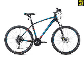 Велосипед Spelli SX-5700 27,5" 2019 чорно-синій з червоним