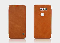 Кожаный чехол Nillkin Qin для LG V30 ( 4 цвета) коричневый