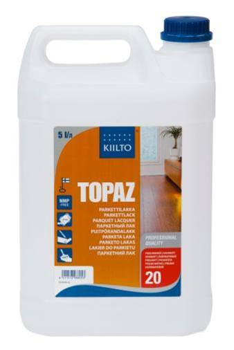 Однокомпонентний лак Kiilto Topaz 20 напівматовий (Киилто Топаз) 5л