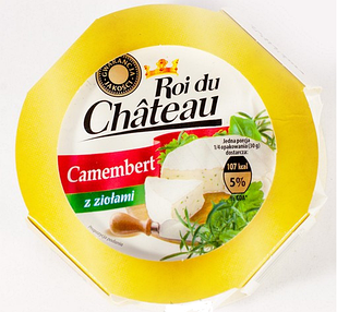 Сир камамбер із білою цвіллю Roi du Chateau Camembert, 120 г.