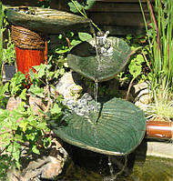 Водний каскад "Листя"- декор для водойми, виготовлений за відбитком живої рослини.