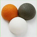 Губка Konjac конняку біла для вмивання, м'якого пиллинга, масажу, фото 4