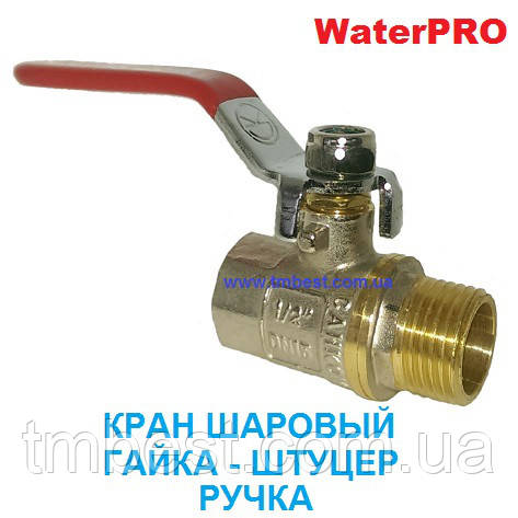 Кран кульовий 1-1/4" ВН сталева куля