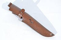 Кожаные ножны для ножа Большие L с застежкой коричневые