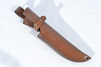 Кожаные ножны для ножа Большие XL с застежкой коричневые