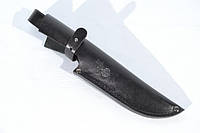Кожаные ножны для ножа Большие XL с застежкой черные