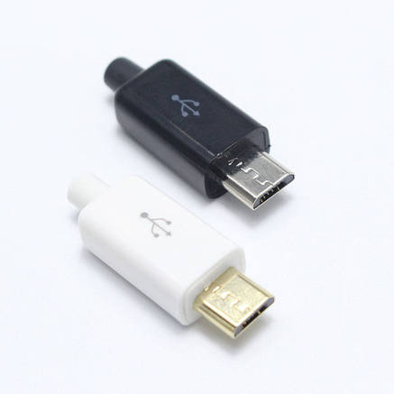 Штекер micro USB розбірний, 5pin., фото 3