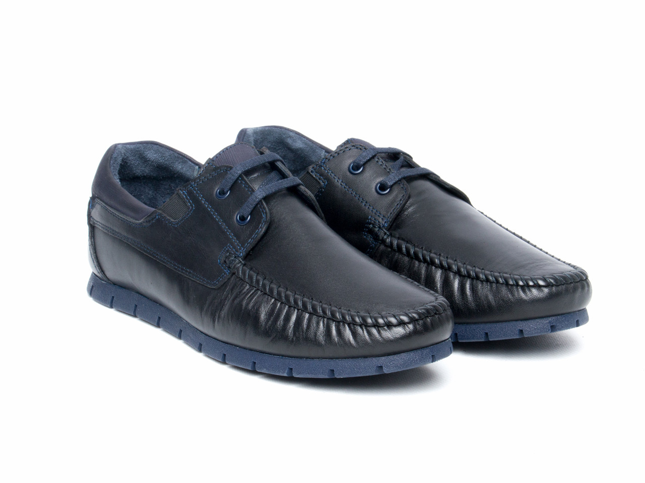 Мокасини Etor 14940-58-16654  чорно+синій