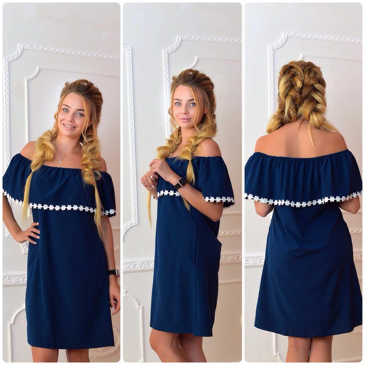 Сукня 786 синій, фото 1