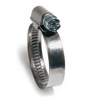 Хомут шланговий DIN3017 32-50 мм W1 9мм оцинков. сталь ,Clamp(Італія)
