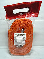 Трос буксирувальний 3,5т 6 м з карабіном (мотузка) ELEGANT