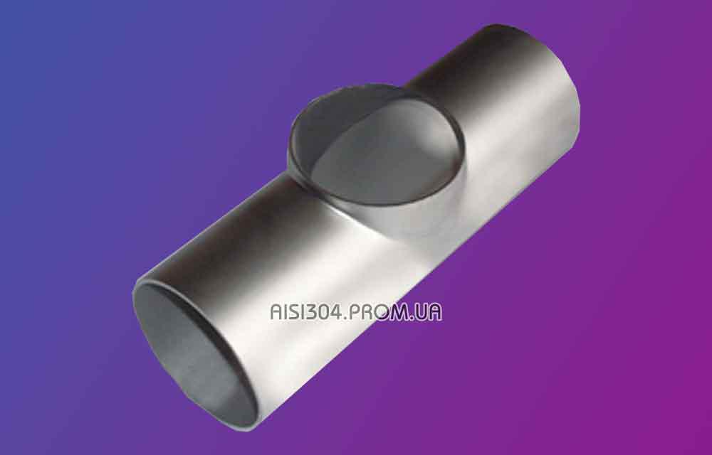 Трійник прямий з нержавіючої сталі Ду 15 AISI 304 (18*1,5 мм), фото 1