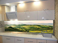 Кухонный фартук Долина кухонные фартуки для кухни на стену фотопечать скинали природа пейзаж 600*2000 мм