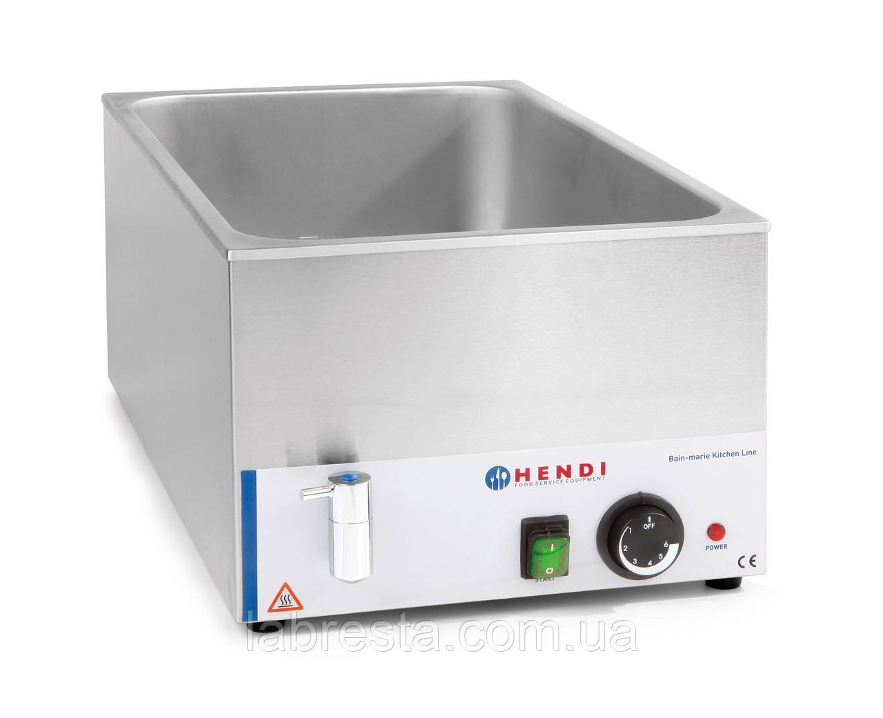 Марміт зі зливним краном Kitchen Line Hendi (GN 1/1) 238912