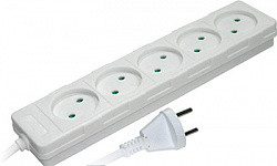 Подовжувач 5 гнізд 3м без заземлення з захистом E. NEXT e.es.5.3.b. (s042066)