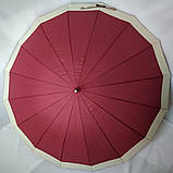 Зонт-трость напівавтомат Ziller ZL-402 ,16 спиць / Парасольку антиветер, фото 4