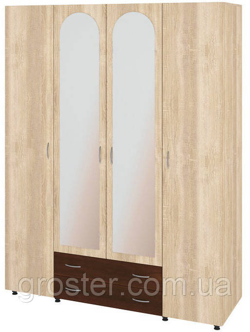 Шафа чотиристулкова Мілана. Меблі для спальні., фото 1