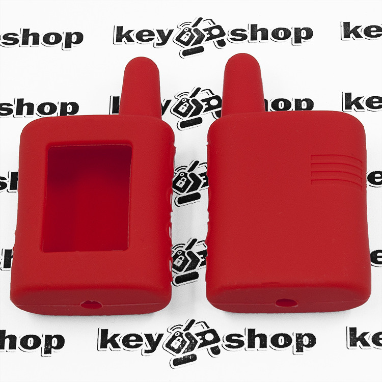 Чехол (красный) для брелка сигнализации Scher-Khan Magicar A;B - фото 1 - id-p682992170