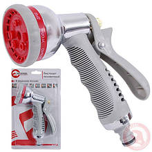 Пістолет-розпилювач для поливання хромований 8-функціональний 