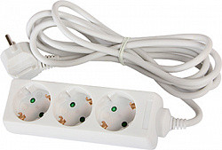 Подовжувач 3 гнізда 5м з заземленням з захистом E. NEXT e.es.3.5.z.b. (s042005)