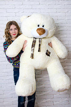 М'яка іграшка Ведмедик Тедді 140 см Великий метровий ведмедик Плюшевий ведмедик Ведмедик для дівчаток Шампань