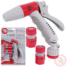 Пістолет-розпилювач для поливання з плавним регулюванням потоку води. + Адаптер універсальний із внутрішньої різі