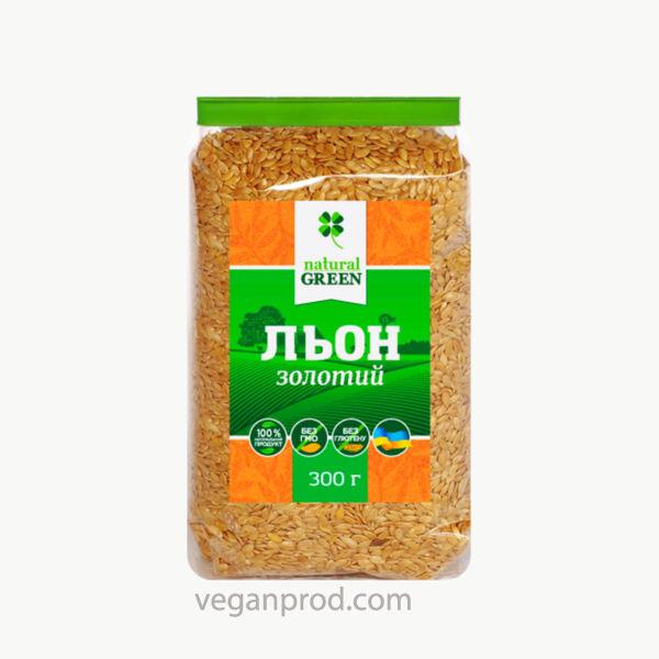 Золотистий льон, NATURAL GREEN 300г