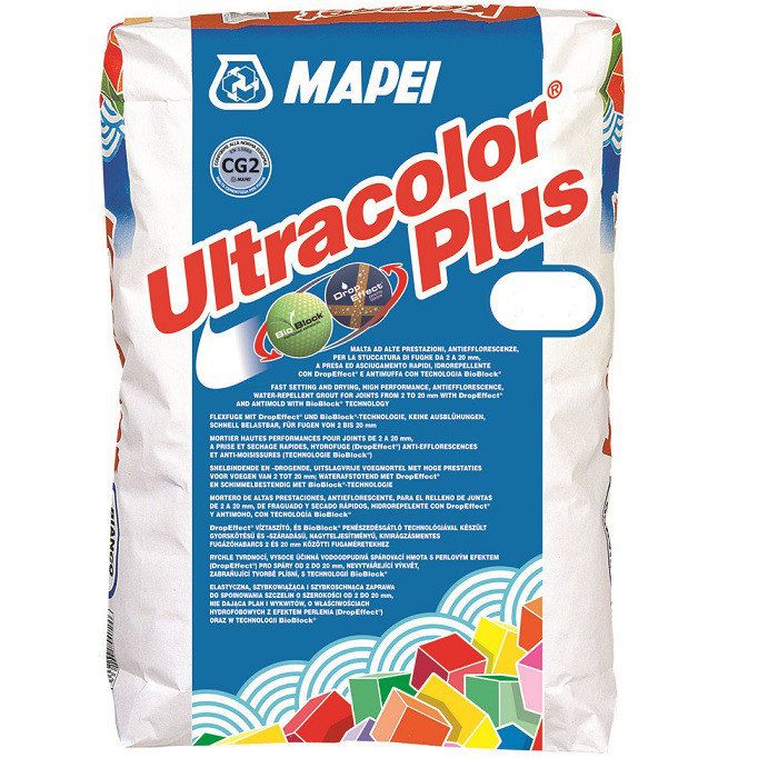 Затирка для швів плитки 2кг MAPEI ULTRACOLOR PLUS (182-турмалін)