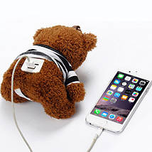 Power bank для IPhone м'яка іграшка CYKE bear, фото 4