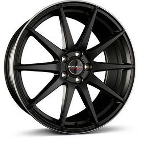 Диски Borbet GTX колір Black Rim Polished Matt параметри 8.5J x 19" 5 x 112 ET 21