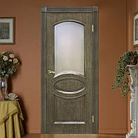 Двері натуральний шпон Лаура СС+КР дуб шервуд, фото 2