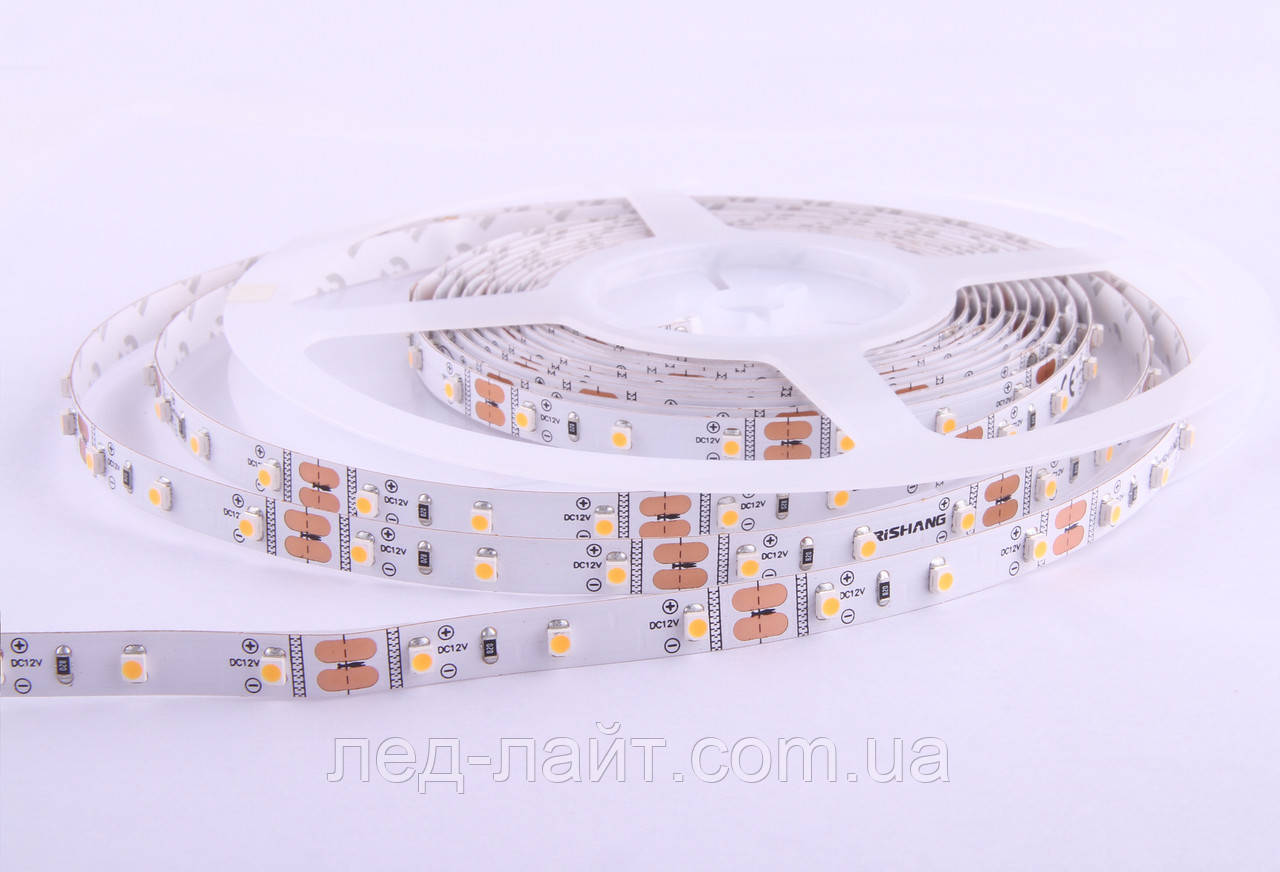 Світлодіодна стрічка RISHANG 3528(60LED/м) IP33 білий