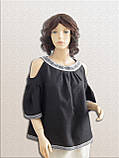 Жіноча лляна блузка-вишиванка, фото 5