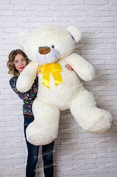 М'яка іграшка Ведмедик Бойд 160 см/ 85 см Велика іграшка Милий плюшевий ведмедик Ведмедик м'який із плюшу Шампань