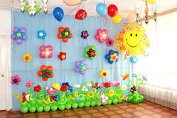 Оформлення дитячого саду повітряними кулями