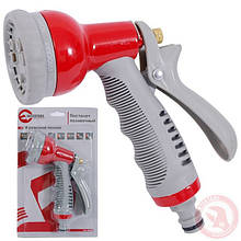 Пістолет-розпилювач для поливання 8-функціональний (центральний, туман, душ, кутовий, повний, проливний дощ